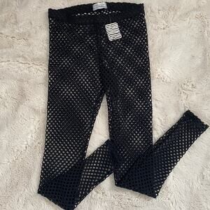 NWT Out from Under Black Open Mesh Fishnet Leggings Size XS